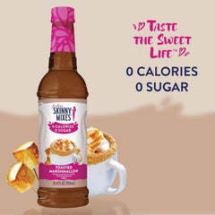 Jordan's Skinny Mixes syrup pouring close-up showing smooth texture and consistent sucralose sweetness