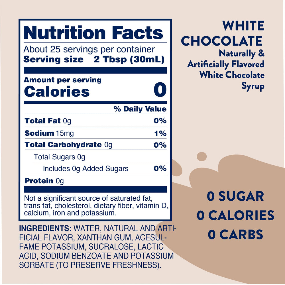 Jordan's Skinny Mixes label detail highlighting sugar-free, keto-friendly features