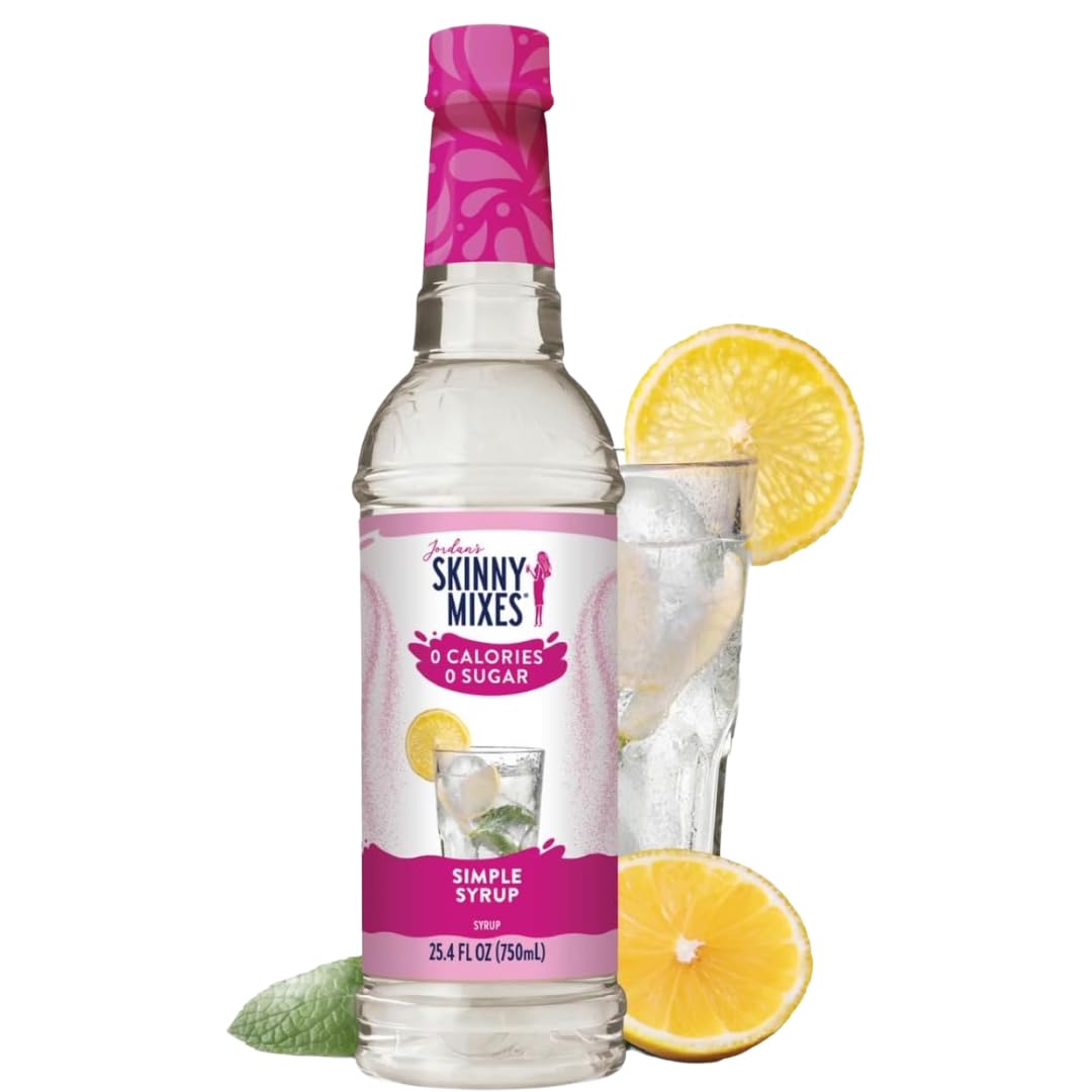 Jordan's Skinny Mixes front bottle showing clean packaging and zero sugar benefit