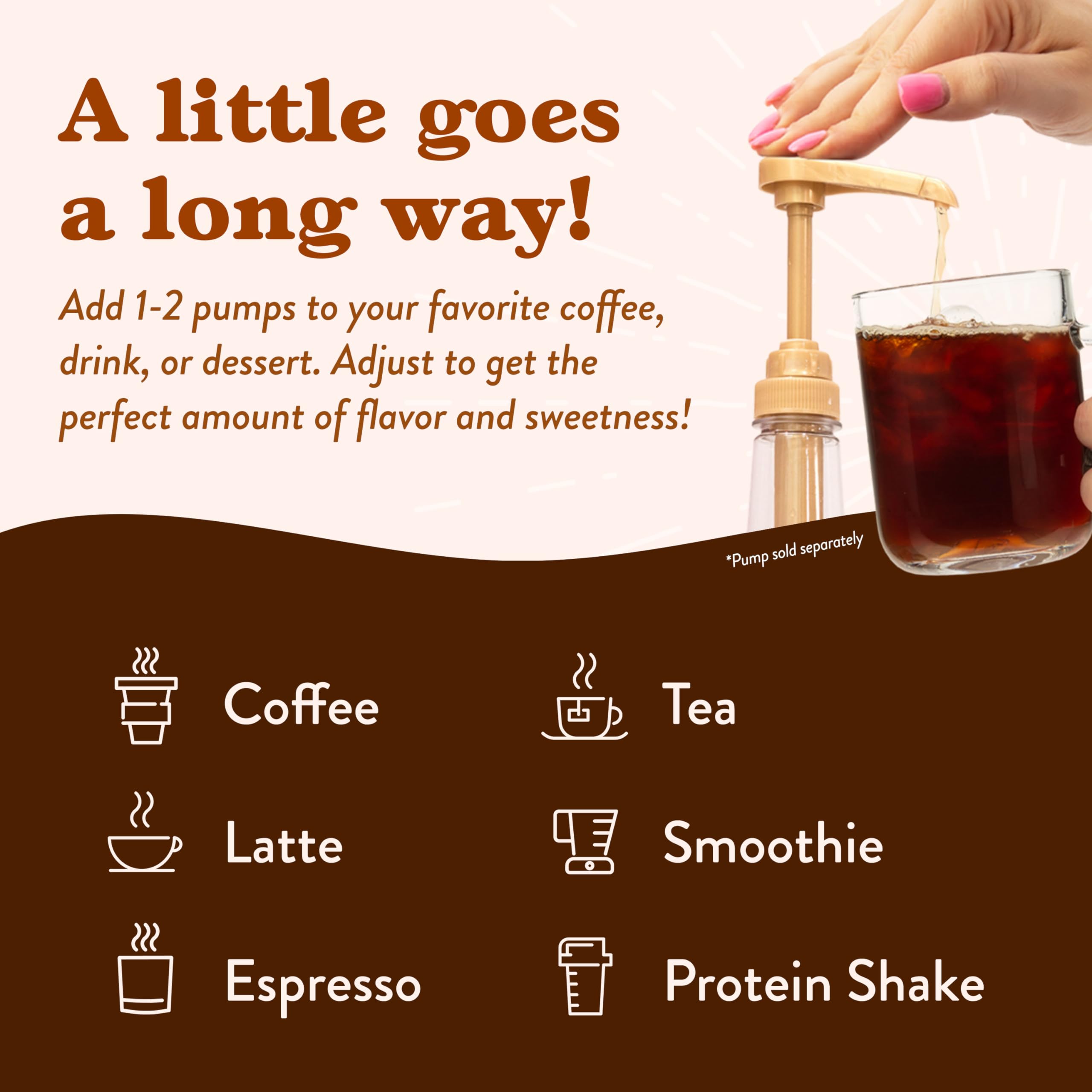 Creamy iced cocktail made with Jordan's Skinny Syrups adding dessert-like flavor