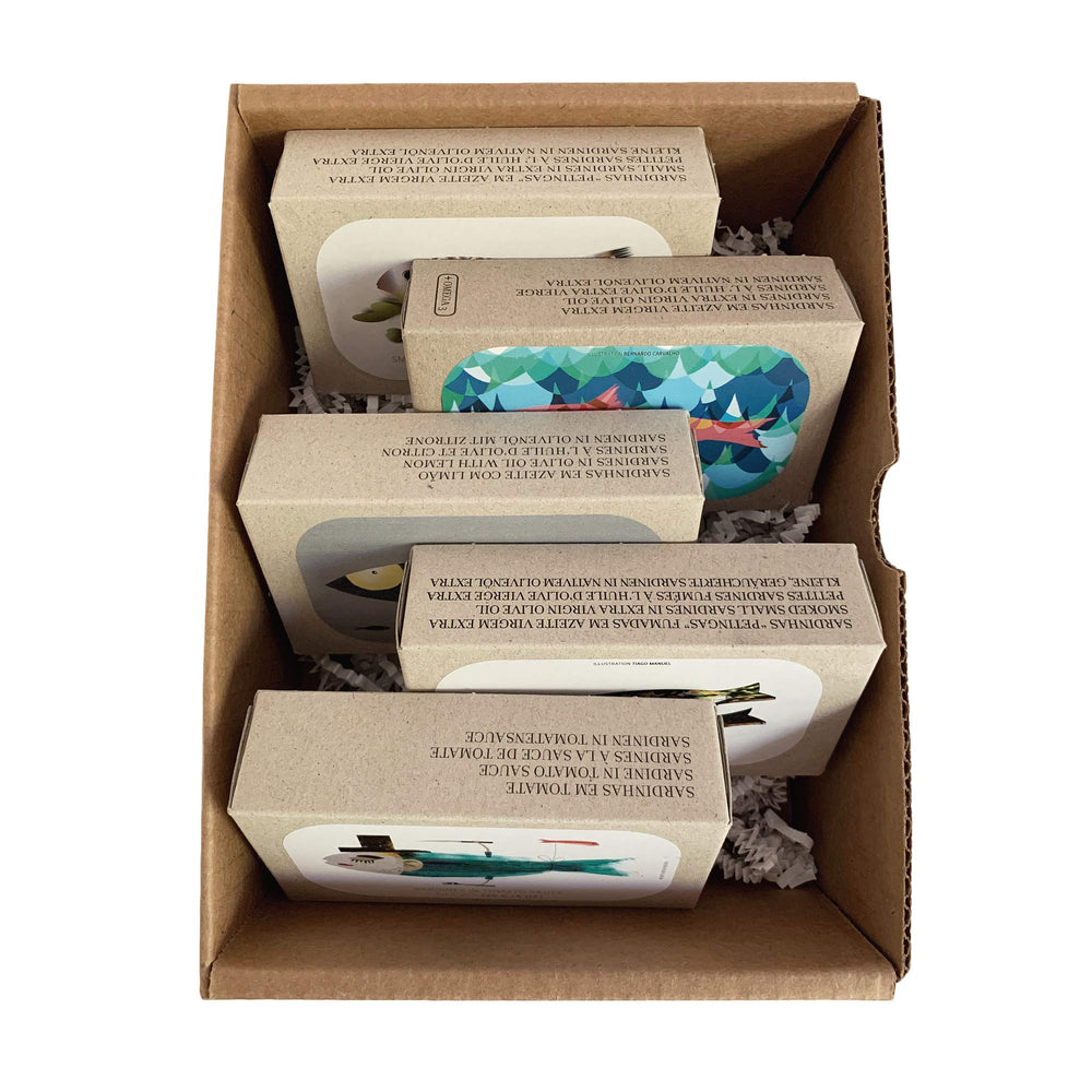 Jose Gourmet open tin showing sardine texture and olive oil — ready-to-eat convenience