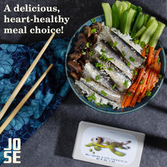 JOSE Gourmet close-up of sardine texture showing firm flesh and natural quality