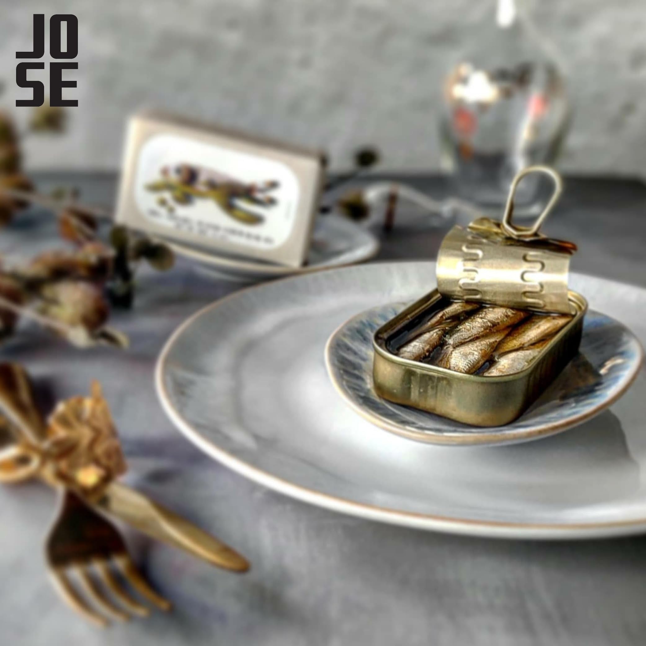 JOSE Gourmet sardines served on toast, demonstrating quick flavorful meal option