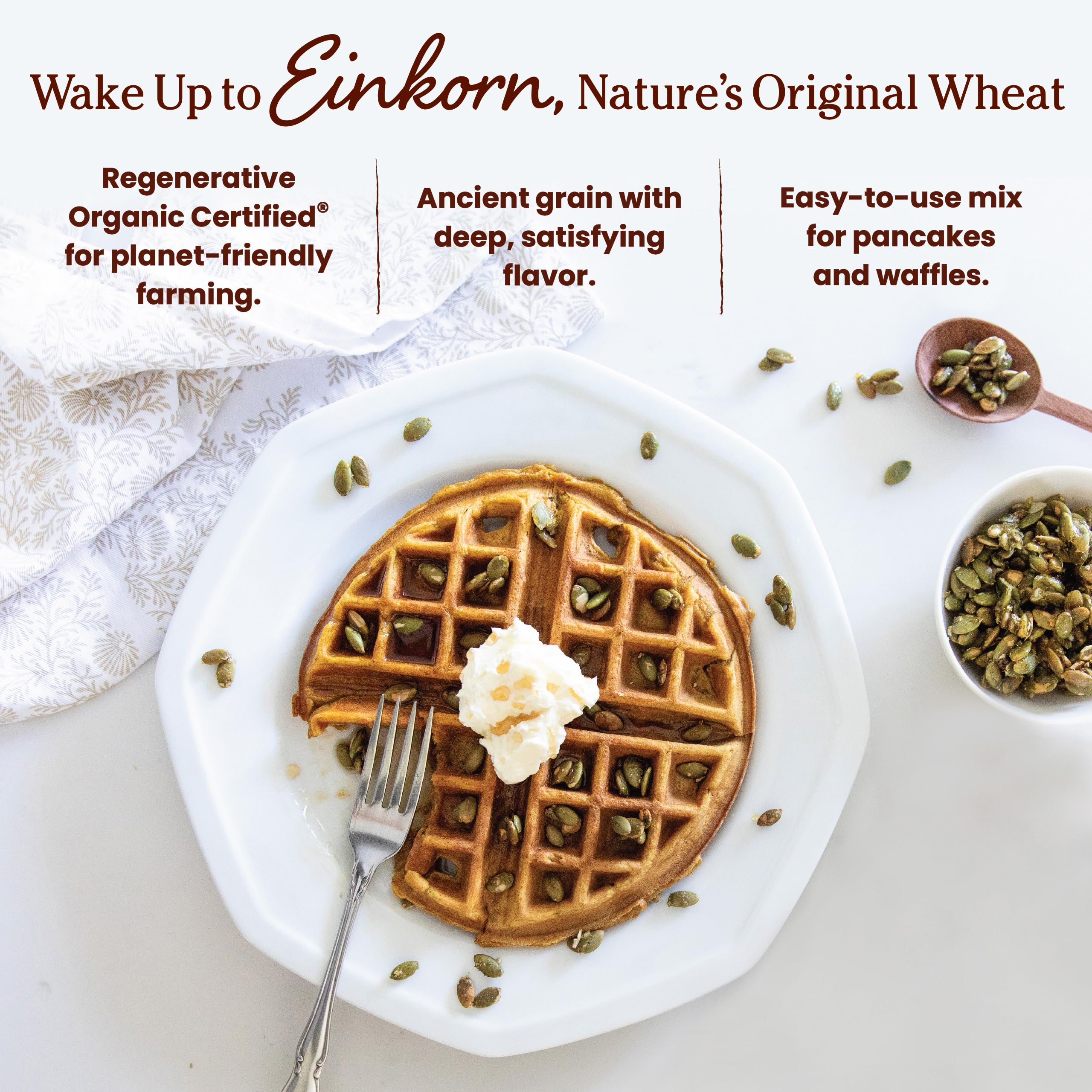 Golden Jovial waffle cooking in iron demonstrating crisp exterior and consistent results