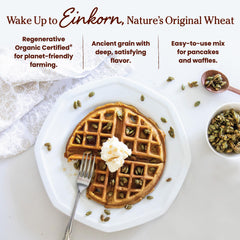 Golden Jovial waffle cooking in iron demonstrating crisp exterior and consistent results