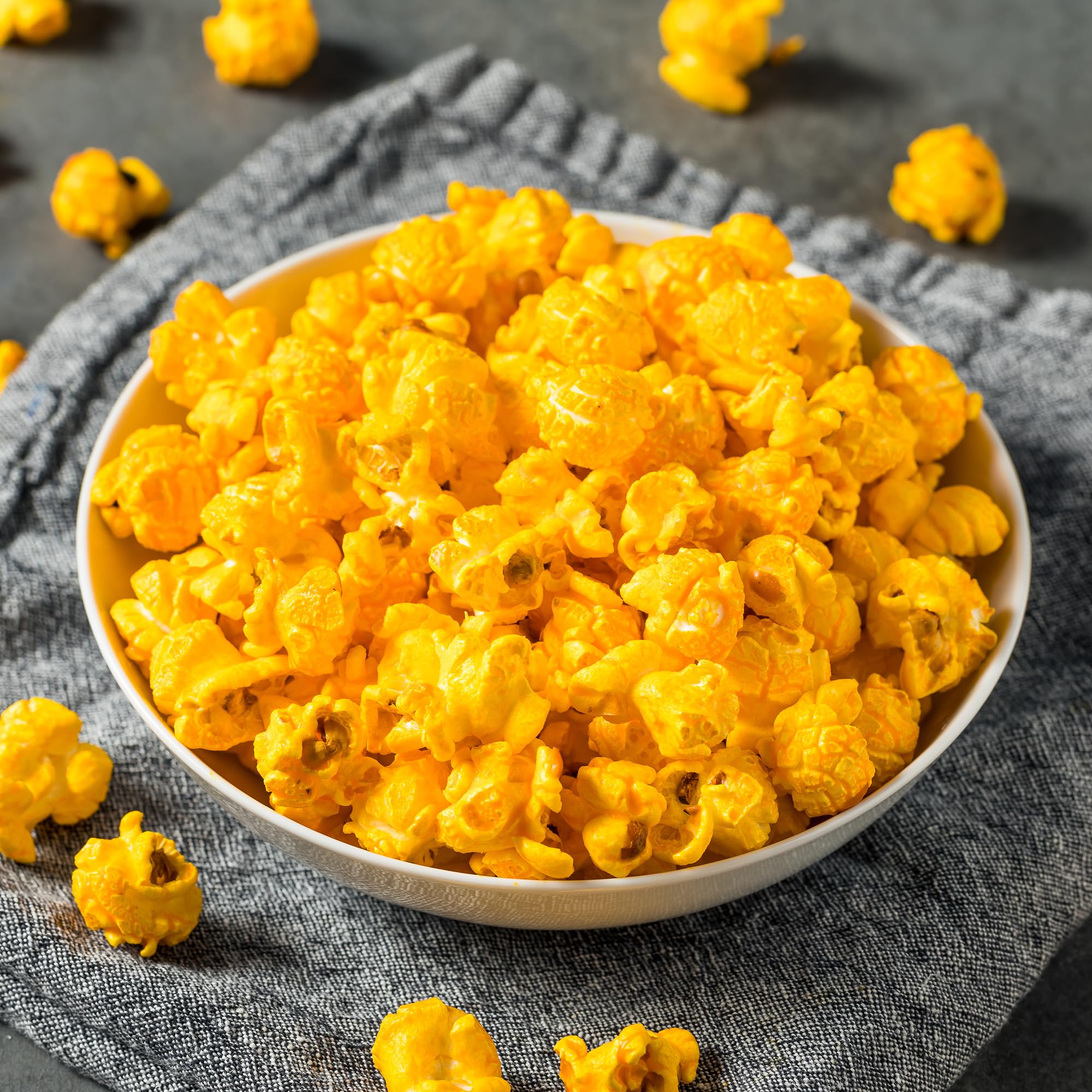 Jovvily sprinkled on popcorn adds cheesy flavor and healthier snack option