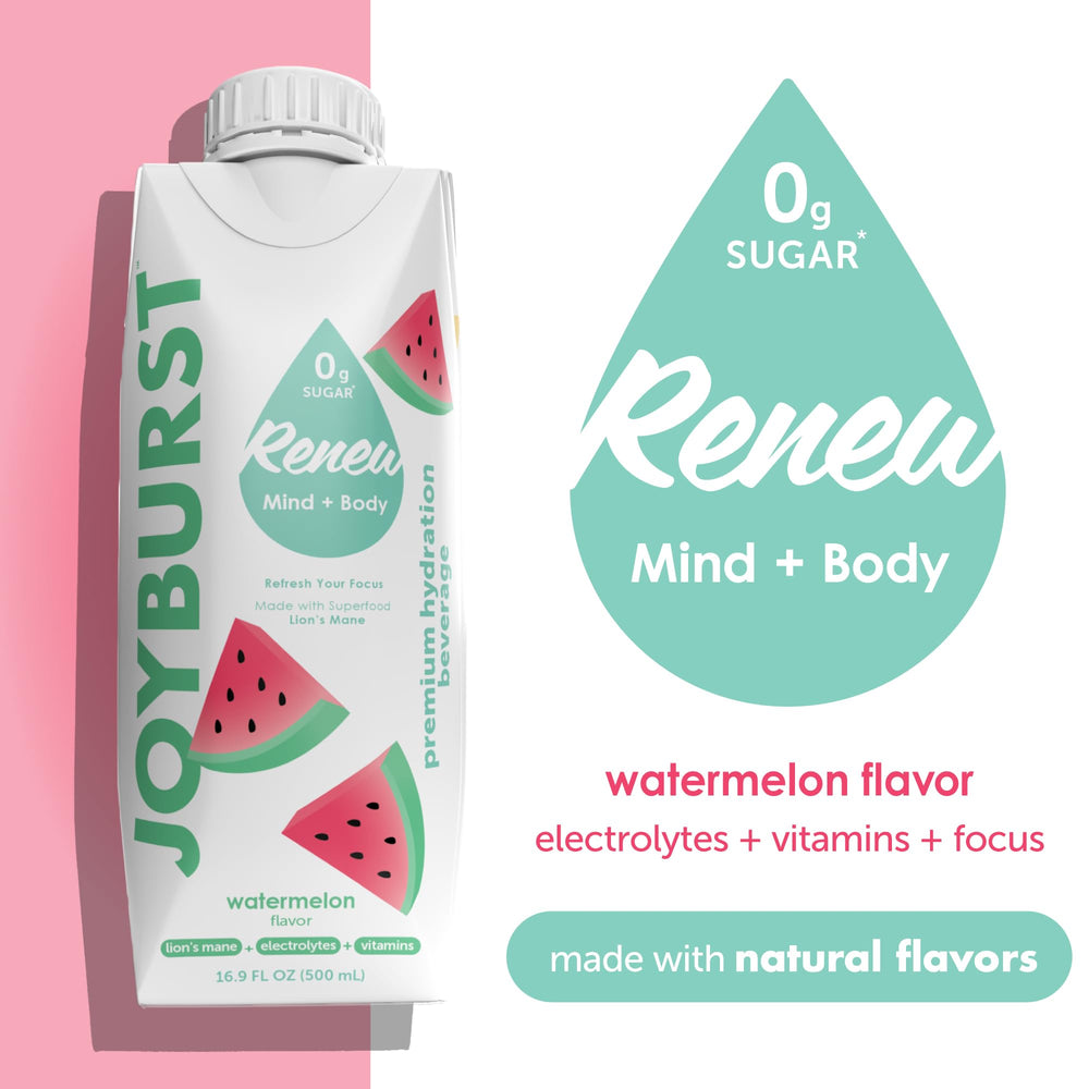 JOYBURST can open top view highlighting convenient ready-to-drink design