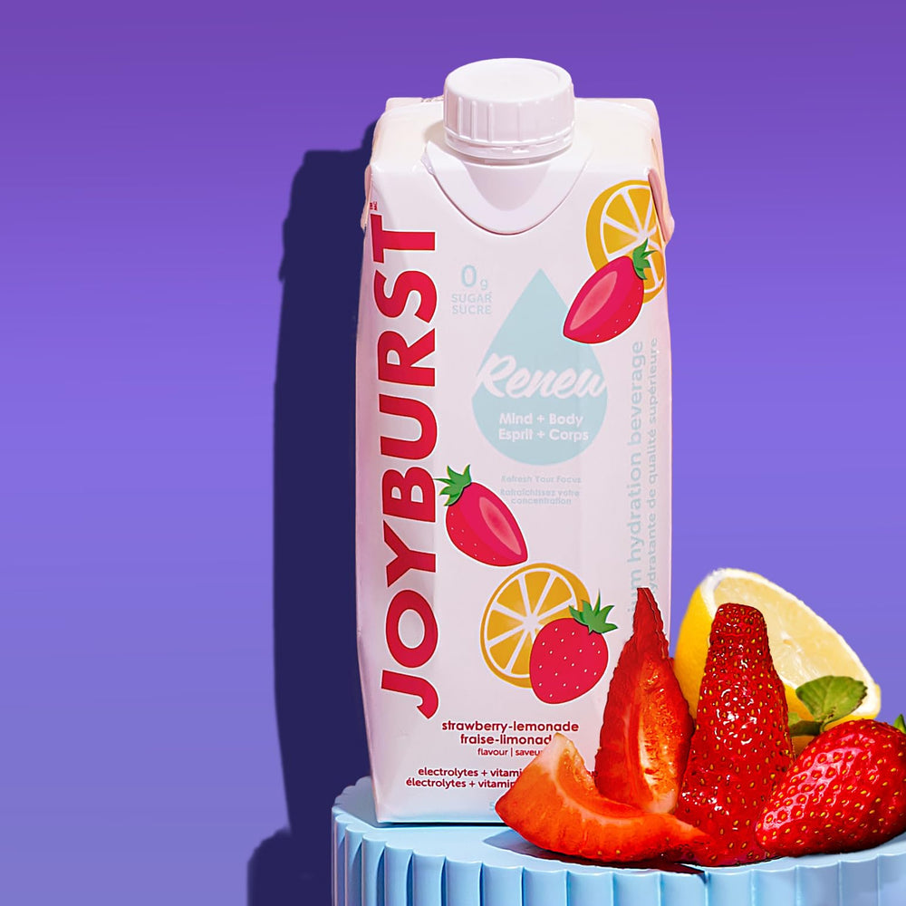 JOYBURST pouring into glass showing clear texture and refreshing appearance