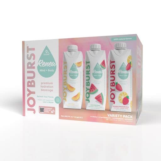 JOYBURST front packaging showing 12-pack for easy hydration