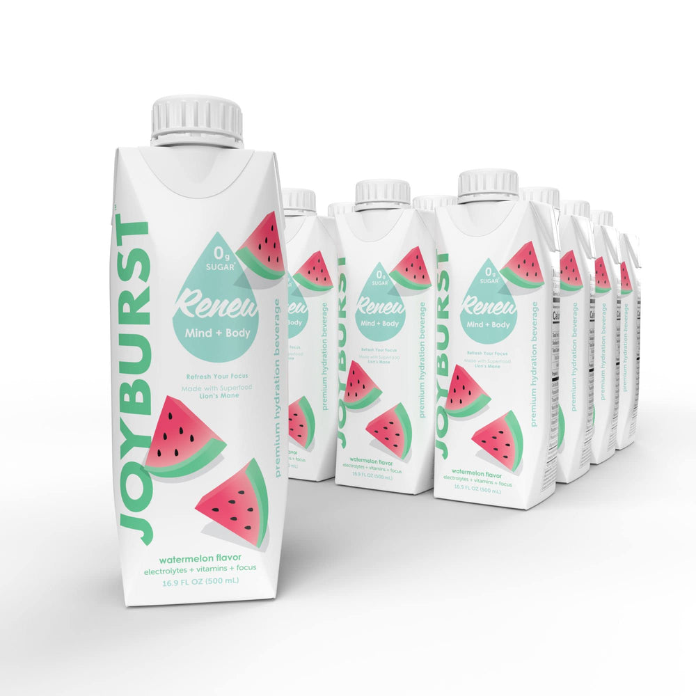 JOYBURST front packaging showing watermelon flavor and zero-calorie benefit