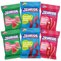 JOYRIDE front packaging showing variety pack and brand promise for cleaner candy