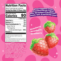 JOYRIDE open bag with gummies spilling out highlighting clean-label indulgence