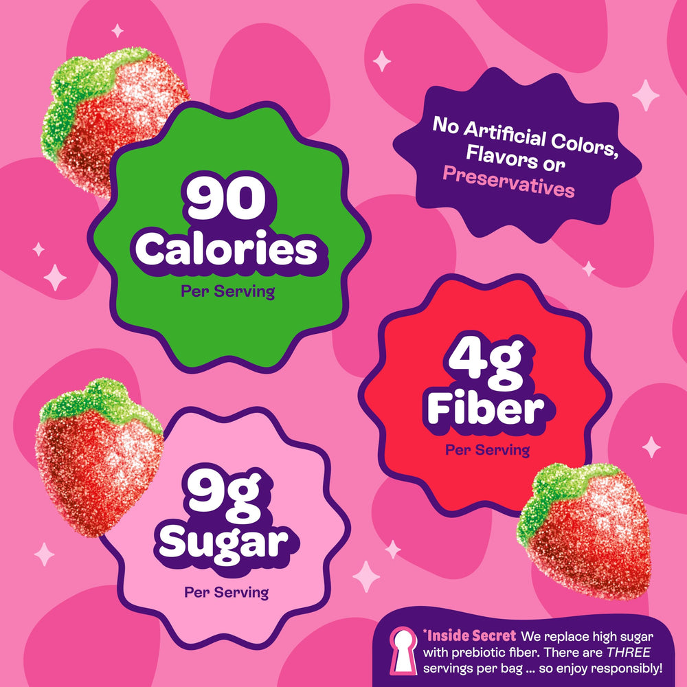 JOYRIDE serving size next to measuring scale showing portion control advantage