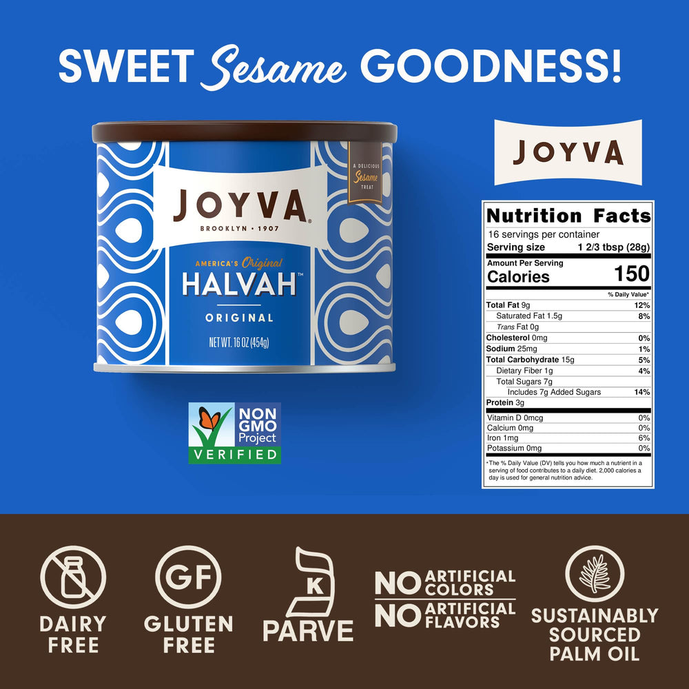 Joyva Halvah layered texture detail highlighting artisanal tahini benefit