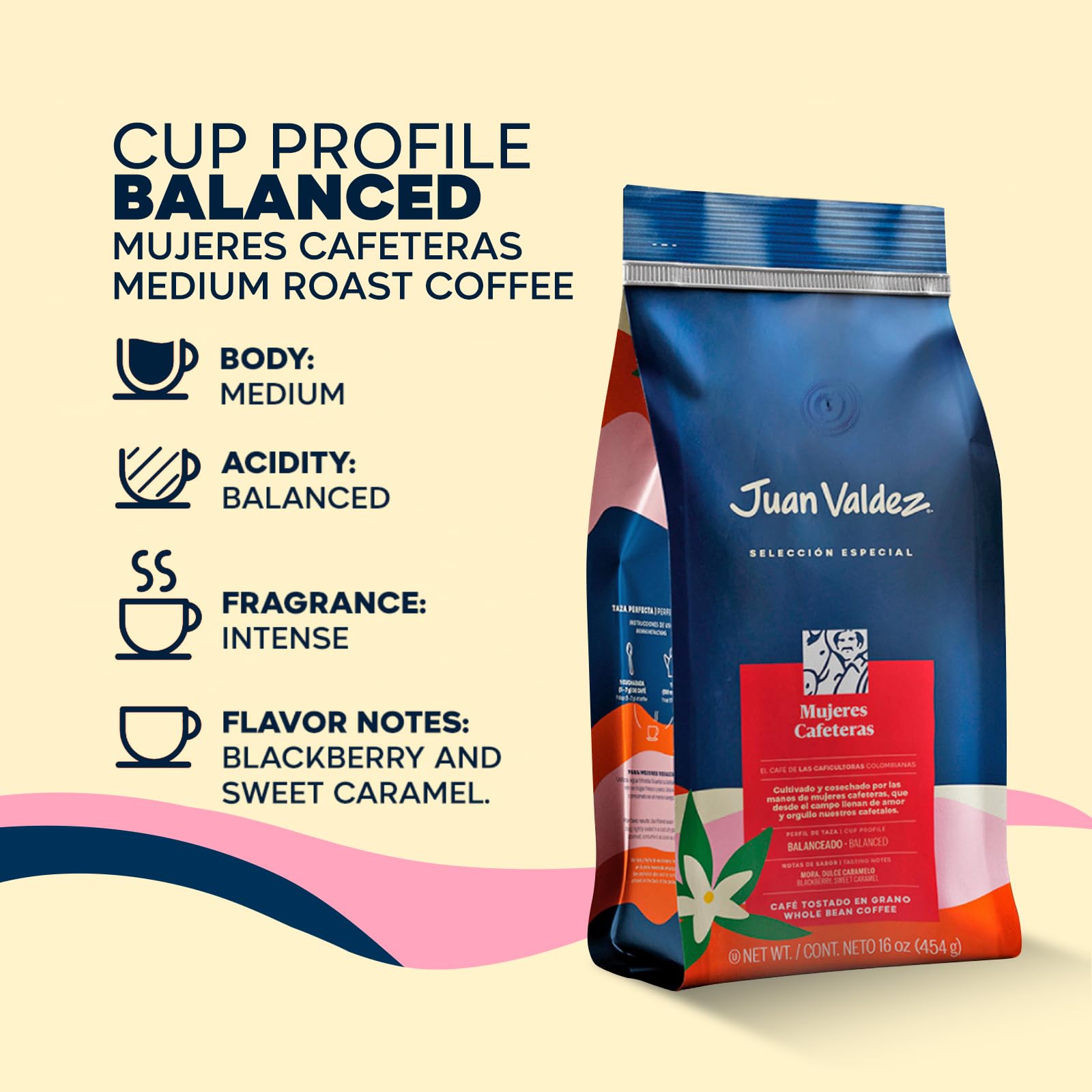 Juan Valdez French press brewing to show balanced body and sweetness