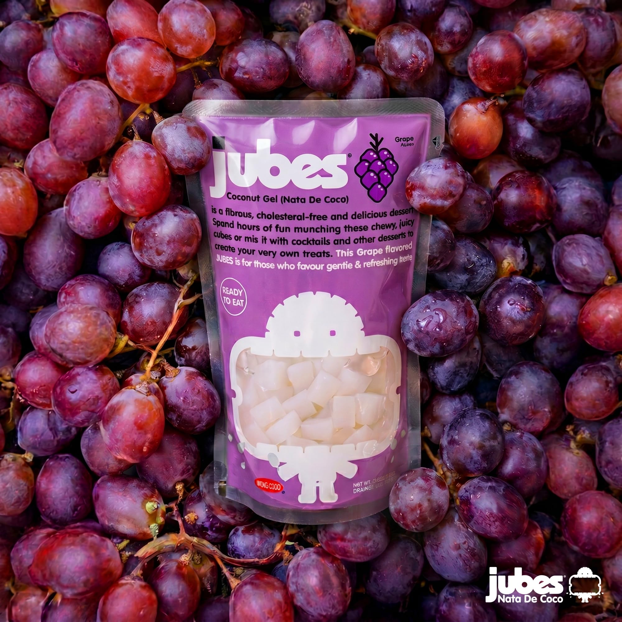 Jubes in yogurt parfait demonstrating texture contrast and dessert upgrade benefit