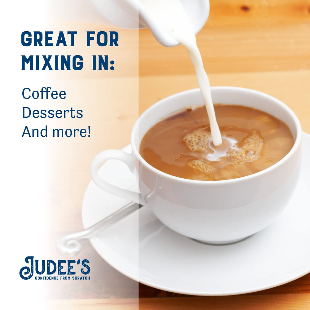 Judee's Gluten Free pouch among baking ingredients, enhances texture and flavor
