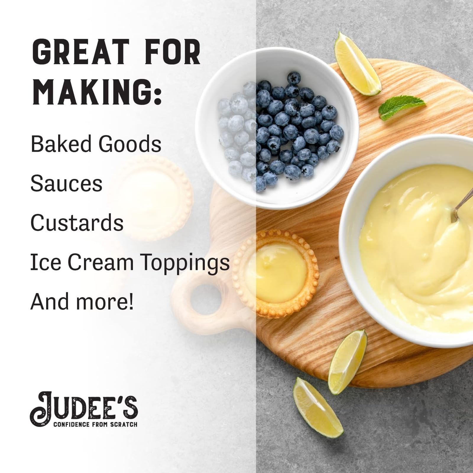 Judee's Gluten Free used in cupcake batter demonstrating richer bake quality