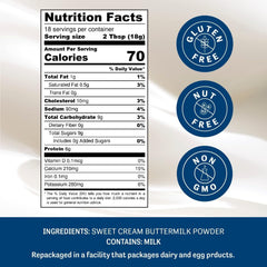 Judee's Gluten Free pouch opened with powder visible for easy measuring
