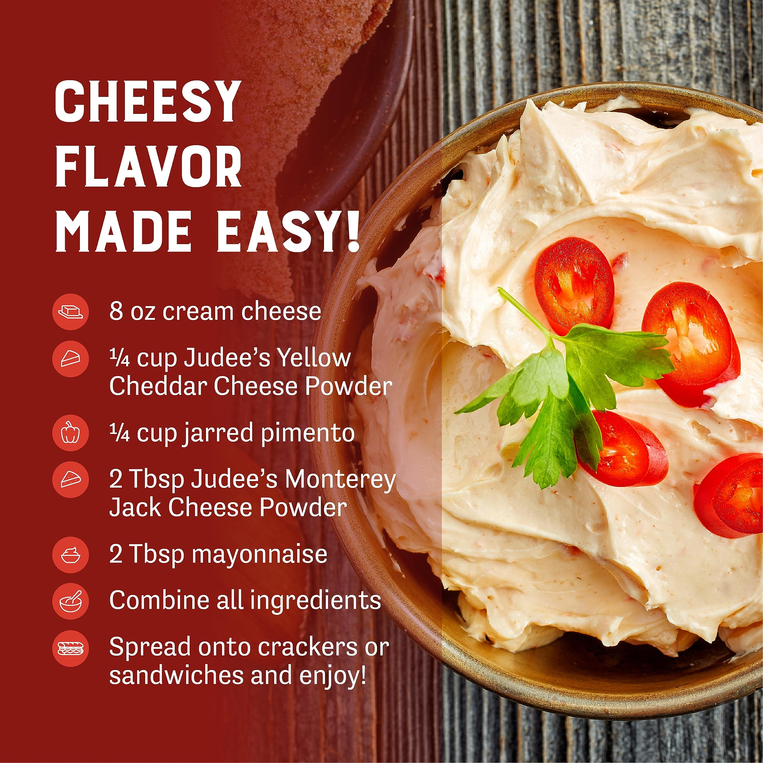 Judee's ingredient label close-up showing non-GMO and gluten-free assurance