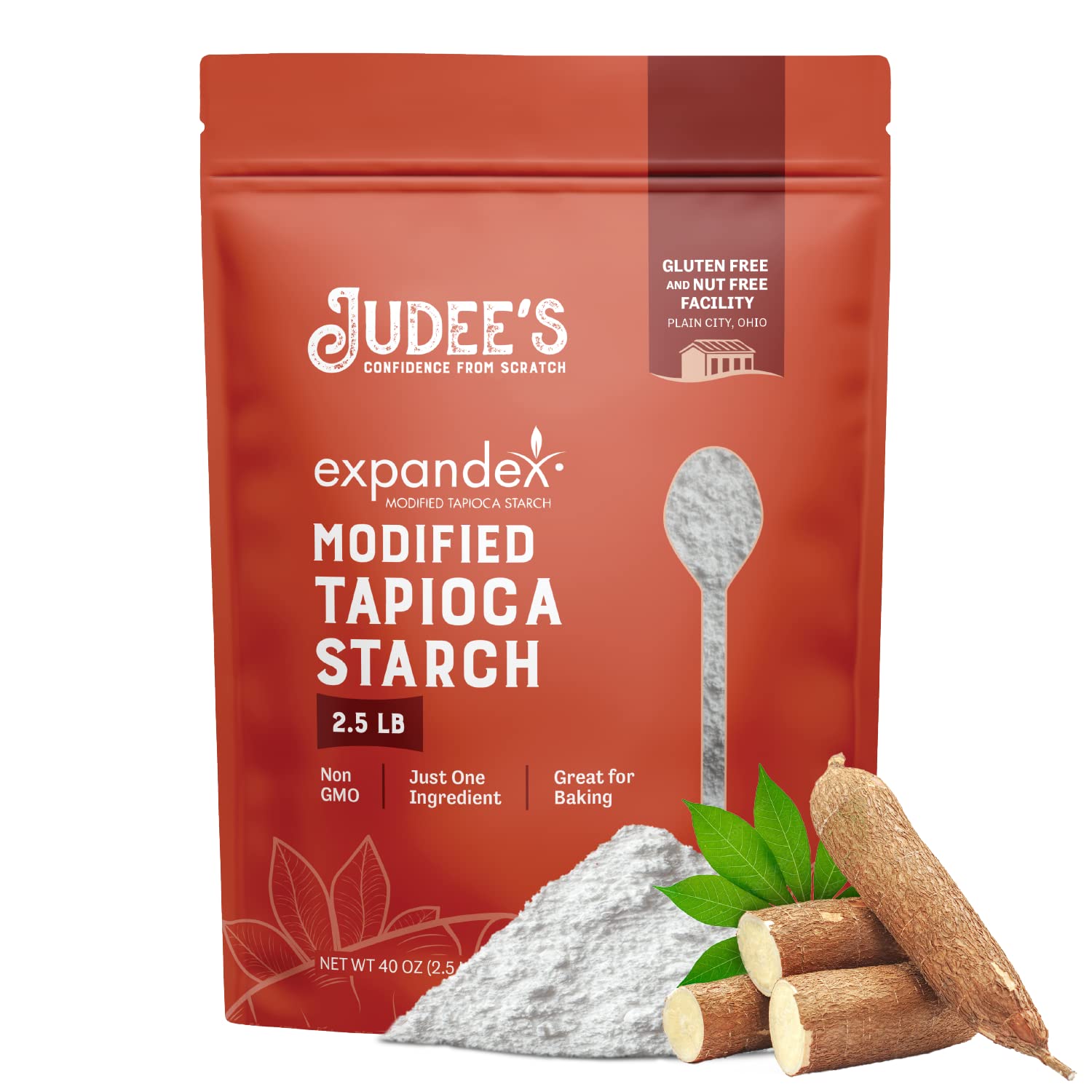 Judee's Expandex front packaging showing brand and 40 oz pouch benefit of long-lasting freshness