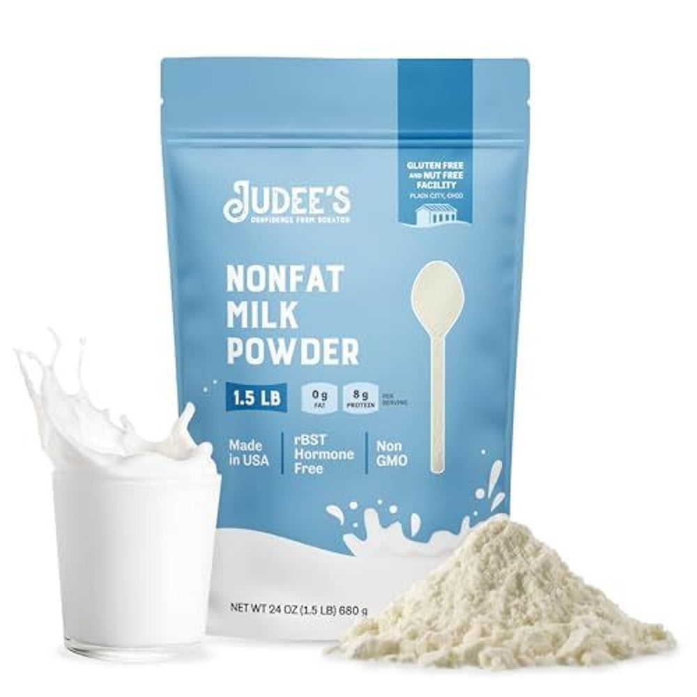 Judee's front pouch view showing resealable packaging and product information benefits
