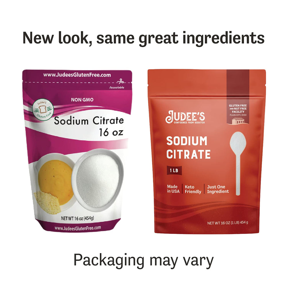 Close-up texture of Judee's Gluten Free powder highlighting fine grain for fast dissolving