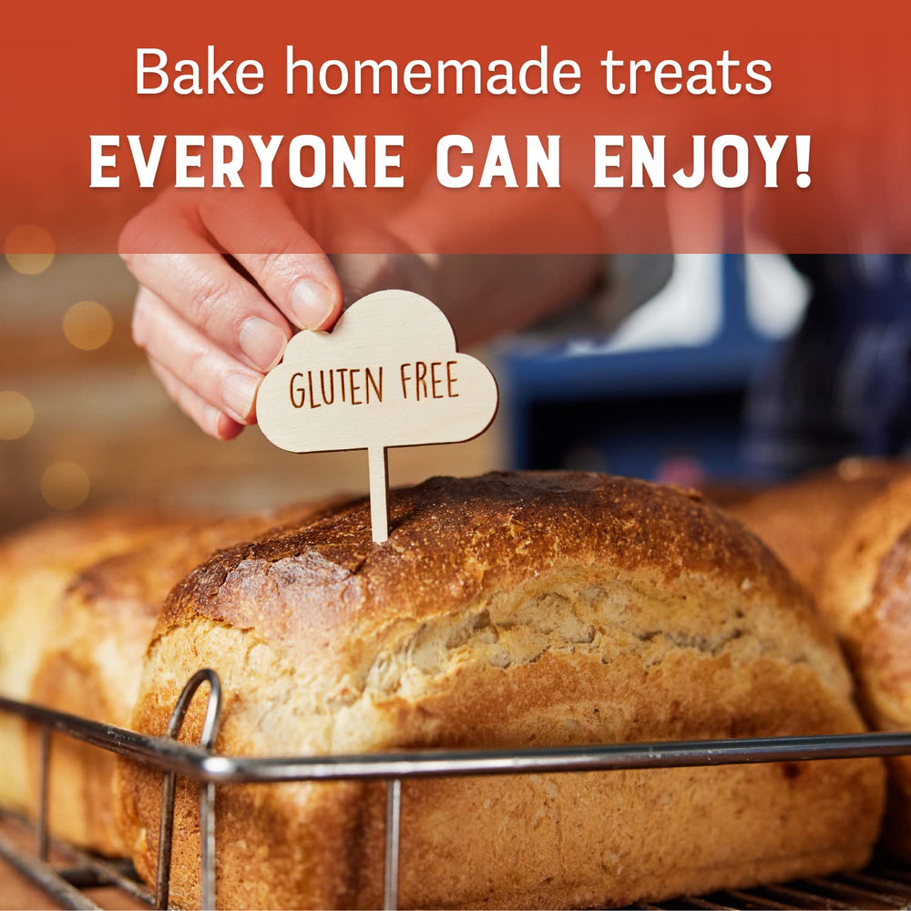 Judee's label and nutrition panel verifying gluten-free and GMO-free benefit