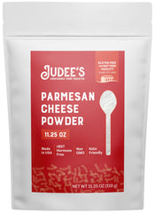 Judee's Gluten Free pouch front showing resealable bag and size benefit