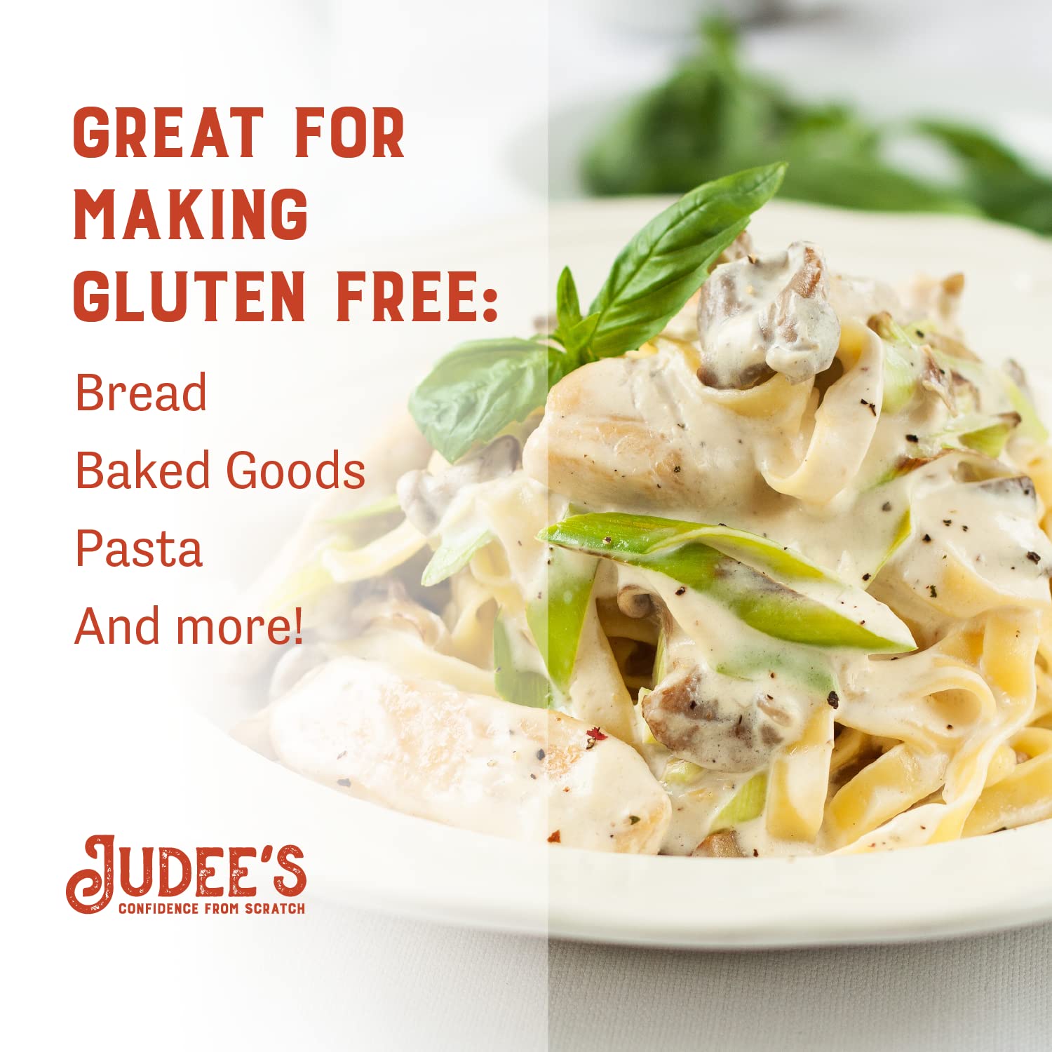 Judee's pancakes made with starch showing fluffy texture and mouthfeel benefit