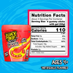 Juicy Drop sour gel pour detail showing squeezable gel for customization