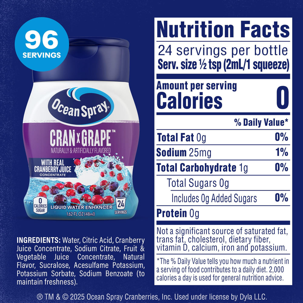 Juicy Mixes bottle in hand squeezing into water bottle for on-the-go hydration benefit