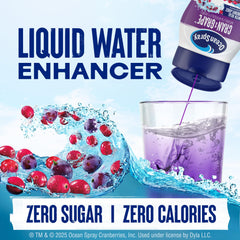 Juicy Mixes close-up of liquid drop highlighting cranberry-grape flavor clarity and aroma benefit