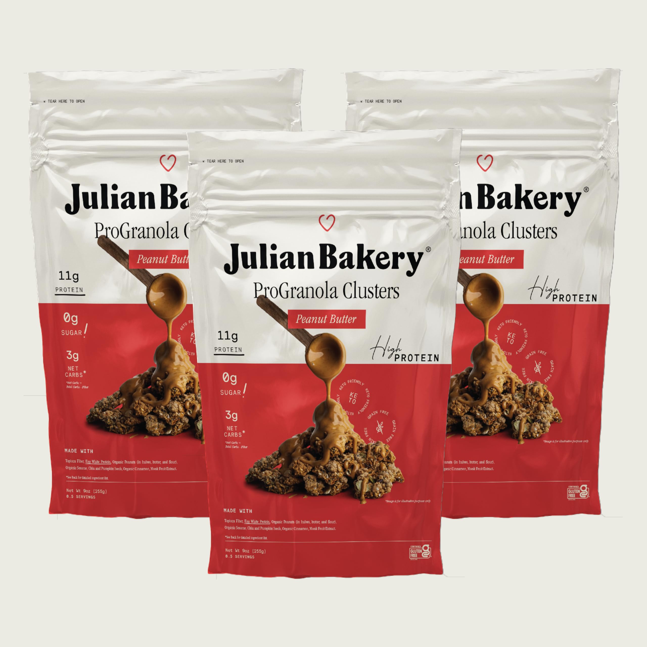 Julian Bakery front packaging showing product and benefits