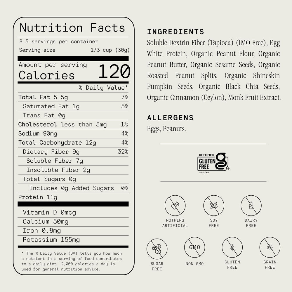 Julian Bakery detailed nut and seed texture highlighting fiber content
