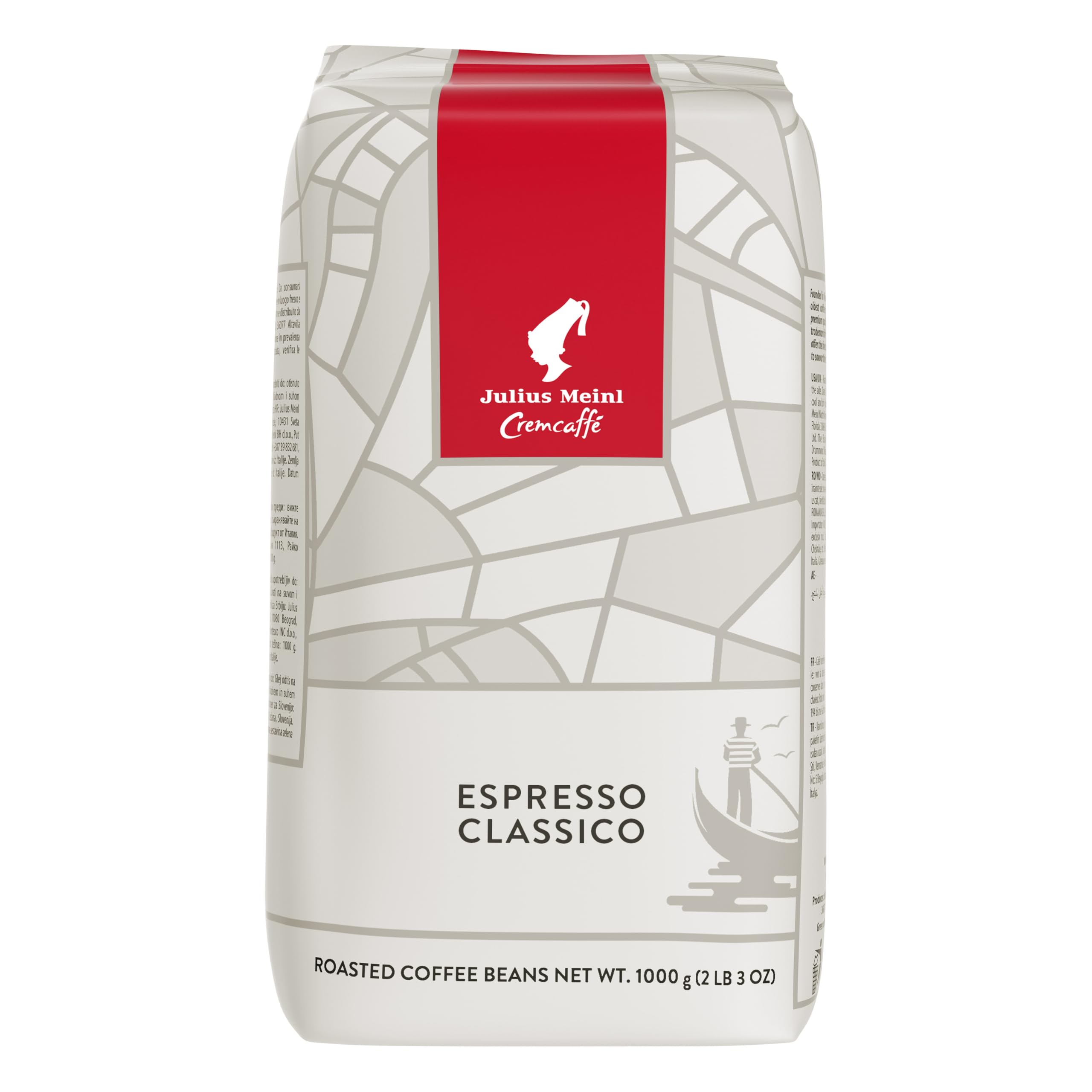 Julius Meinl front packaging showing 1kg bag and brand recognition benefit