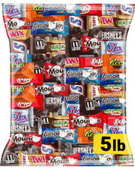 Jumblet assorted mini chocolate bars piled, ready to serve and share
