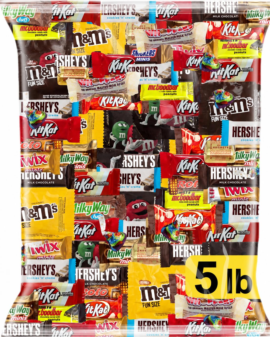 Jumblet chocolate variety pack front view showing individually wrapped bars, convenient freshness