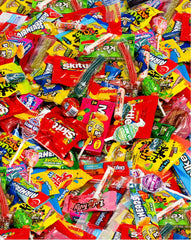Jumblet front of bag showing colorful assortment and 5 lb size benefit