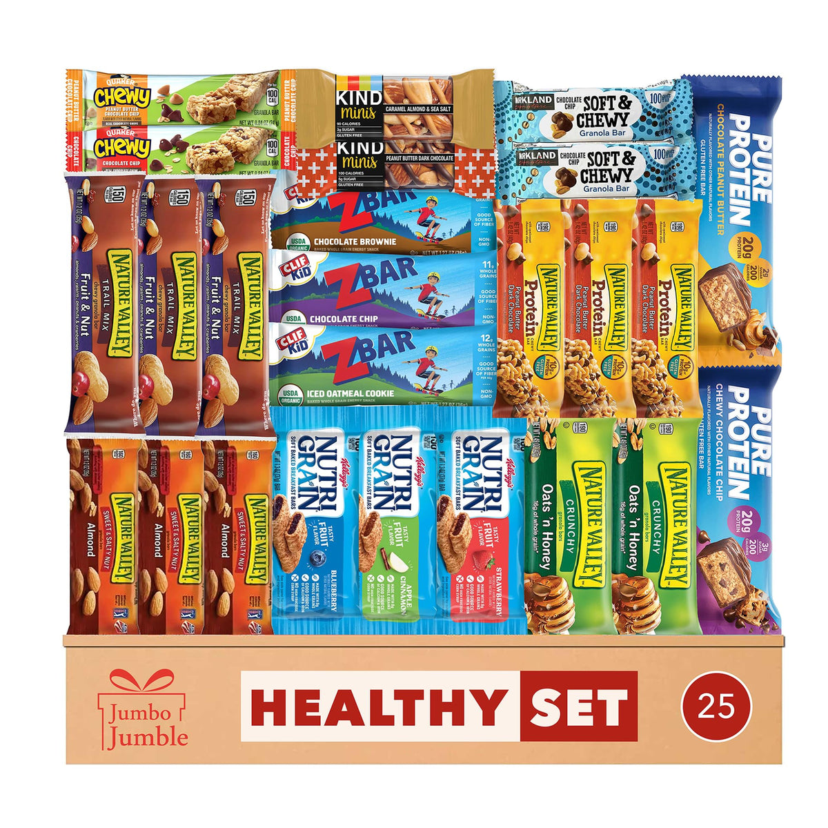 JUMBO JUMBLE box front view showing branded gift-ready packaging and variety