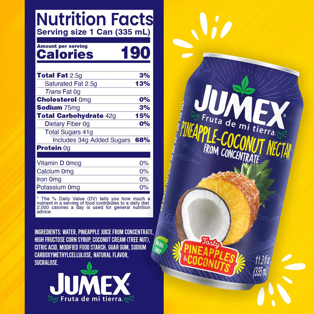 Jumex stacked 24 pack display for pantry stocking convenience
