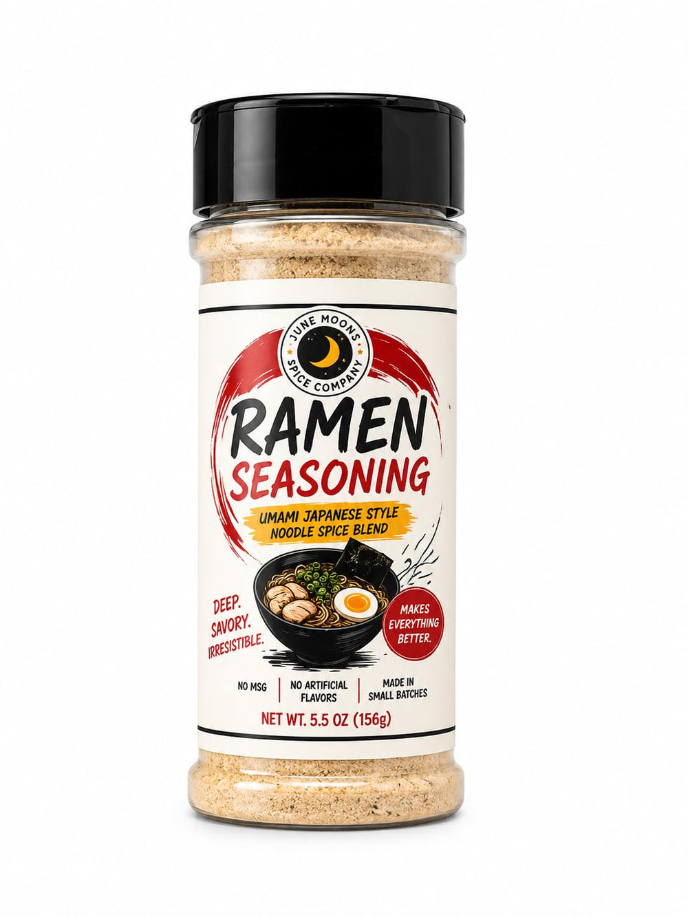 June Moon front label showing 5.5 oz jar and clear branding for easy shelf recognition