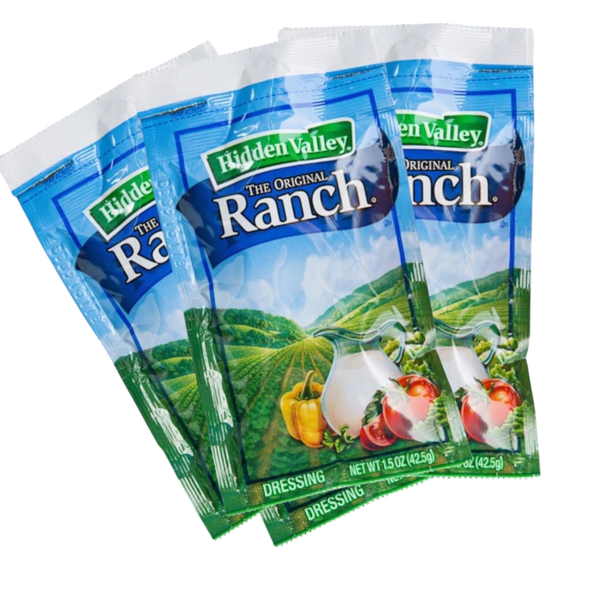 JUST-BUY packet front packaging showing brand and serving size for quick grab-and-go