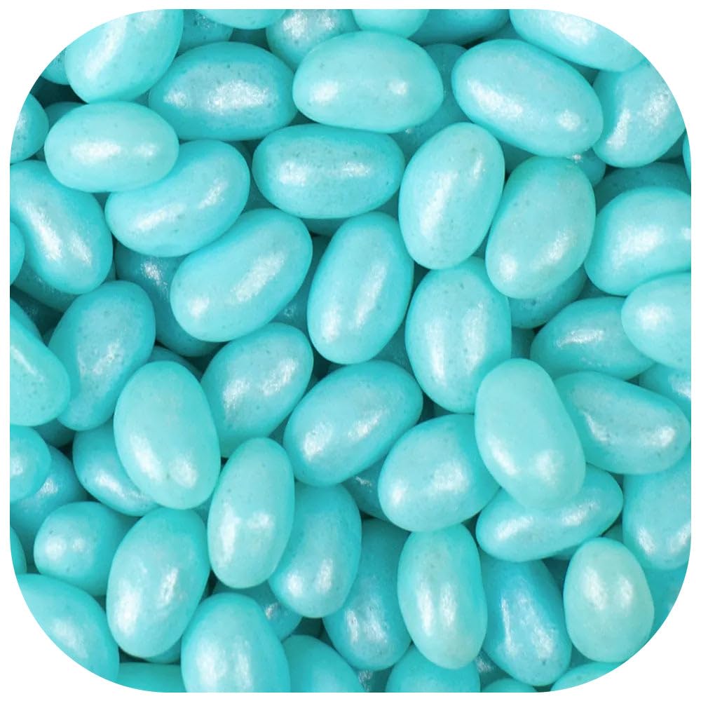 Just Candy front packaging shows blueberry beans and party-ready appeal