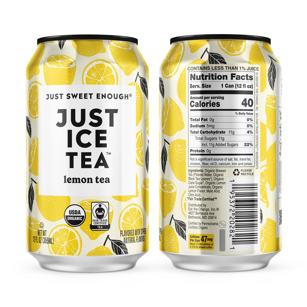 Just Ice Tea full 24-pack arrangement, illustrating bulk convenience and storage readiness