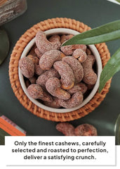 K FOOD cacao flakes on cashews showing deep chocolate flavor