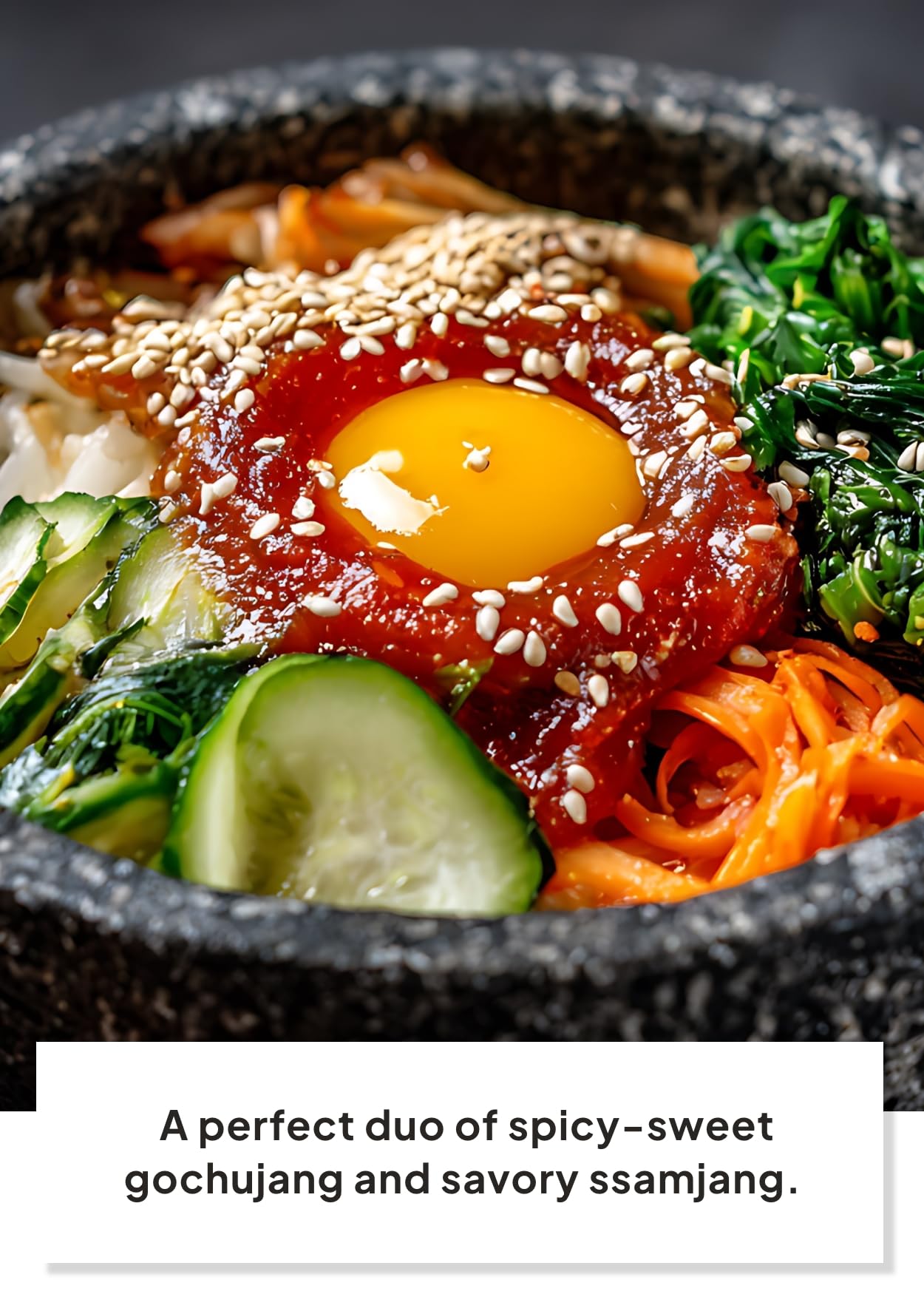 K FOOD KOREAN FOOD close-up ssamjang jar highlighting nutty, savory paste