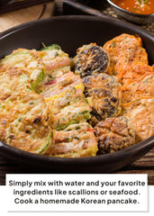 k food korean food kimchi pancake plated, highlights savory flavor and crunch