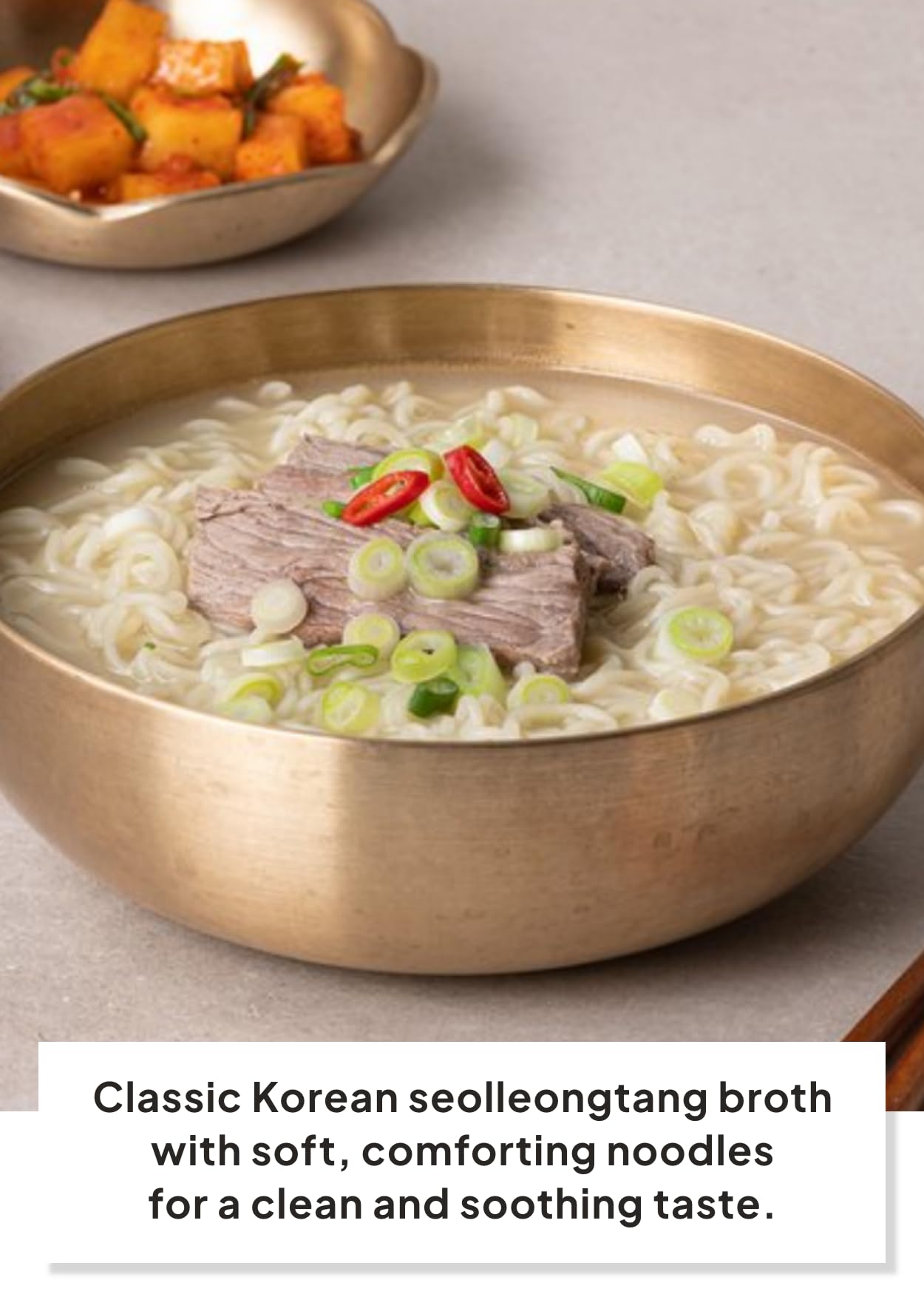 K FOOD KOREAN FOOD close-up of chewy noodle texture for satisfying bite