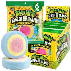 K FOOD KOREAN FOOD front packaging showing bright sour candy for easy identification